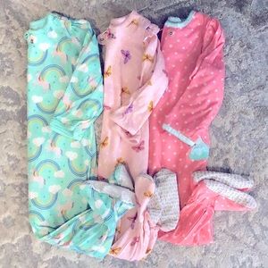 Carter’s footed pajamas LOT set of FOUR 18m